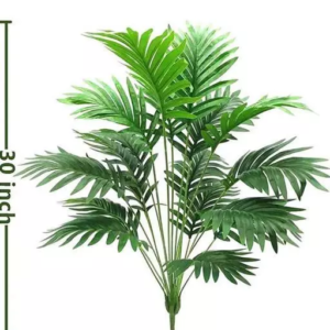 KAYKON Artificial Areca Palm Plant Bunch | 18 Branches | Fake Tree Without Pot for Home Decor, Office Decor, or Gifting | Natural Looking Indoor Plant – 84 cm/33 inch/2.75 feet