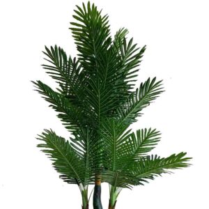 Kaykon 6 feet Artificial Plant Big Areca Palm Green Tree Without Pot Indoor Plants for Luxury Homes