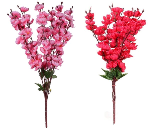 Peach Blossom red pink Flower Bunch