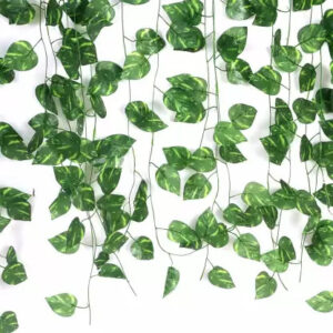 KAYKON 12 Pack 84 Ft Artificial Creeper Ivy Garland, Fake Vines UV Resistant Greenery Leaves Fake Plants Hanging Aesthetic Vines for Home Bedroom Party Garden Wall Room Decor