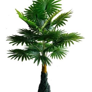 KAYKON Artificial 3 Feet Panja Palm Tree | Indoor/Outdoor Trees for Home, Office Decor