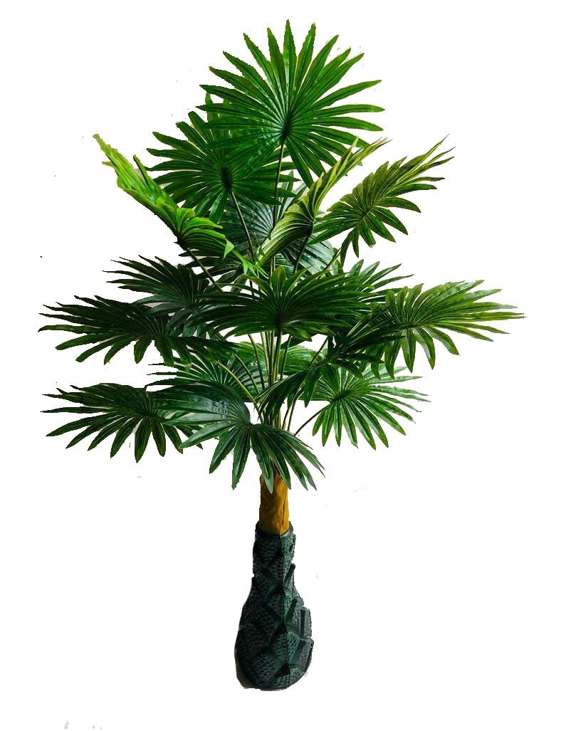 Artificial green panja palm areca plant big size