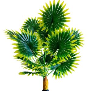 Kaykon Artificial Areca Fan Palm Plant for Home Decor | Office Decor | Hotel Decor Without Vase| Housewarming Gift 18 Branch Plant- 100 CM