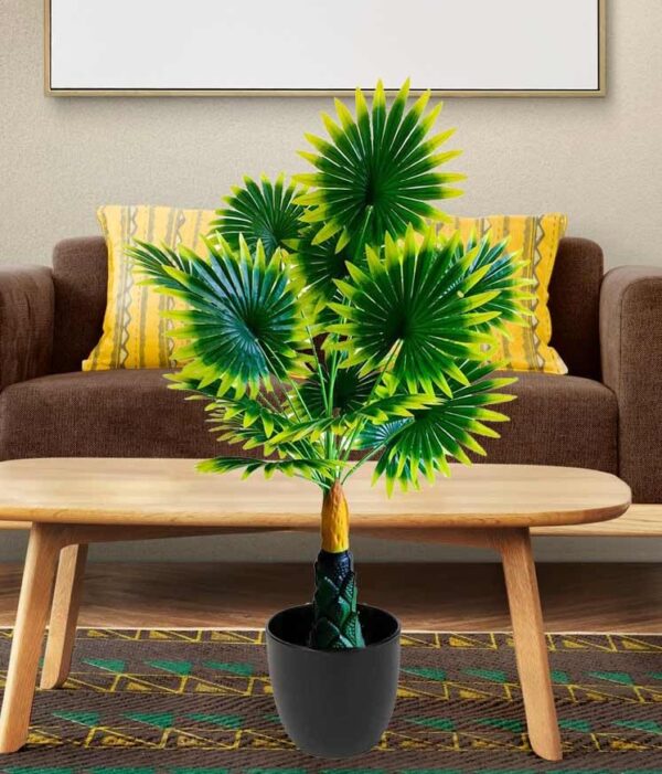 Artificial green panja palm areca plant big size