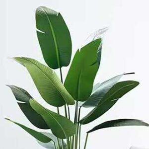 KAYKON Large Imported Artificial Banana Plant Birds of Paradise Plant Without Pot for Luxury Home Office Hotel Decor – 1.8 M/6 Feet